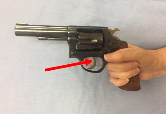 grip, revolver, firing hand thumb